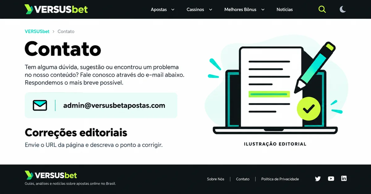 Contato da Redação Versusbet Apostas
