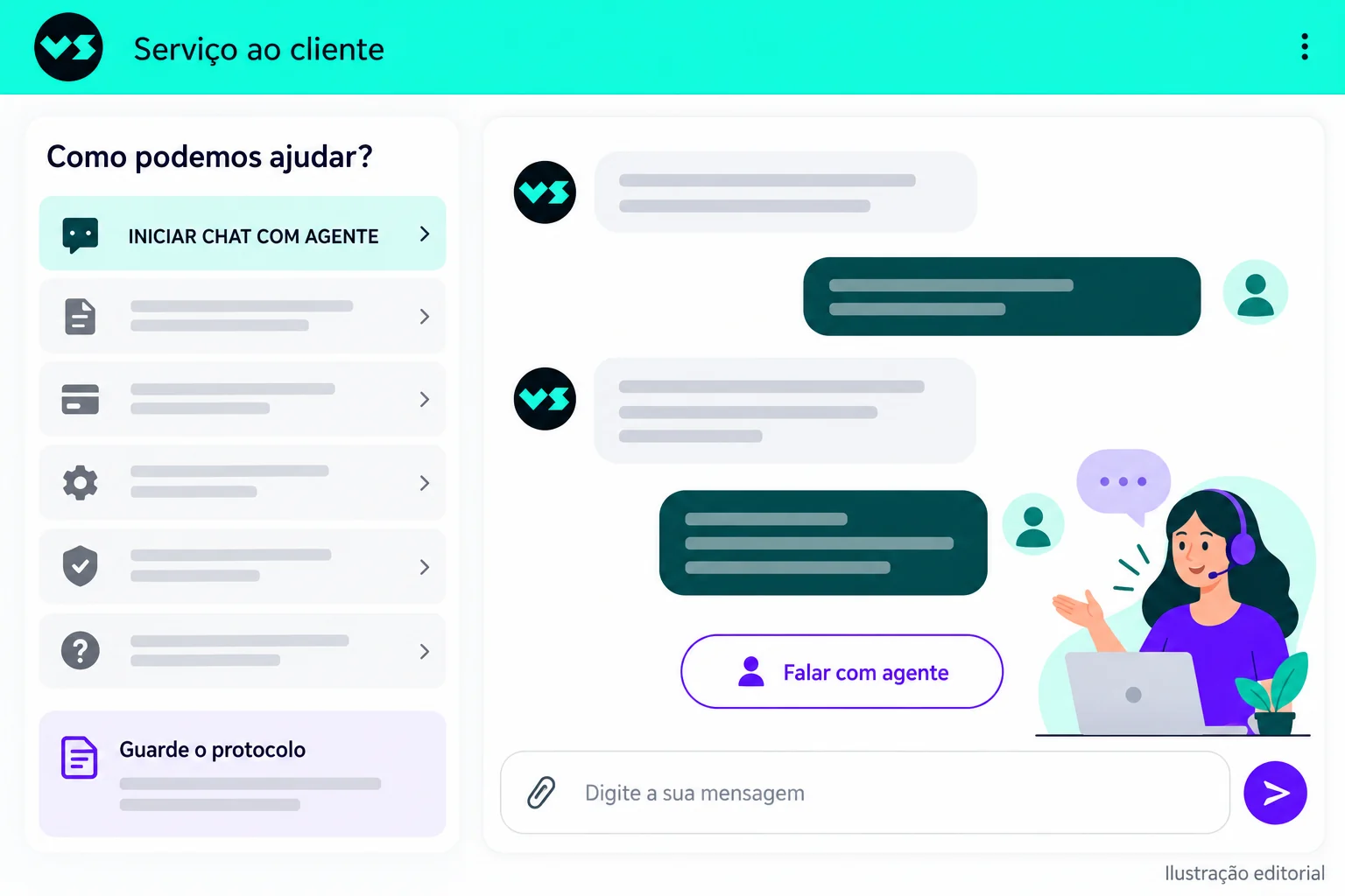 Pacote editorial de evidências de acesso com dados sensíveis ocultos.