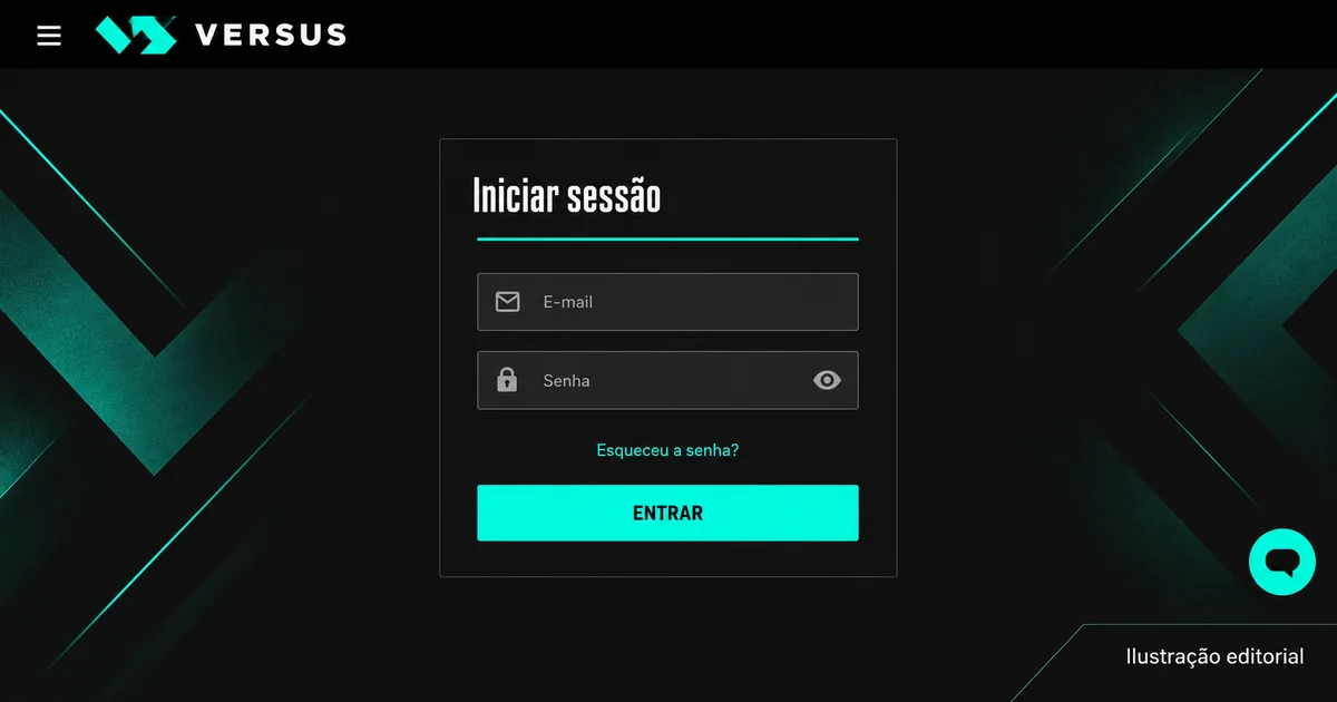 Guia de login VERSUSbet